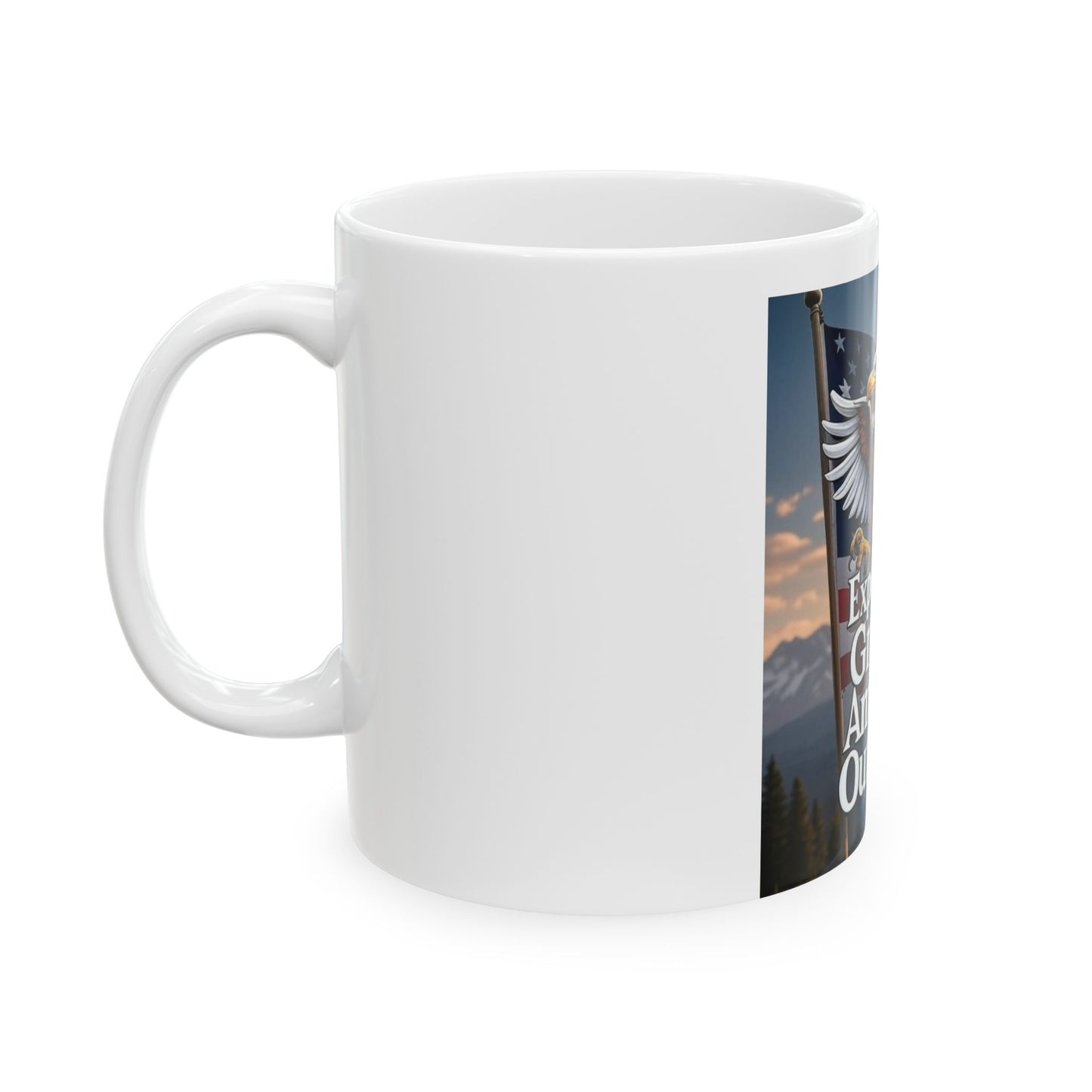 USA Ceramic Mug, (11oz, 15oz)