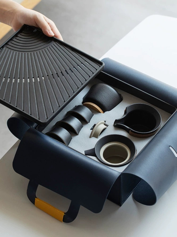 Travel Mug Tea Set Camping Full Set of Portable Equipment Outdoor Complete Collection Outdoor Camping Supplies Cookware Tableware