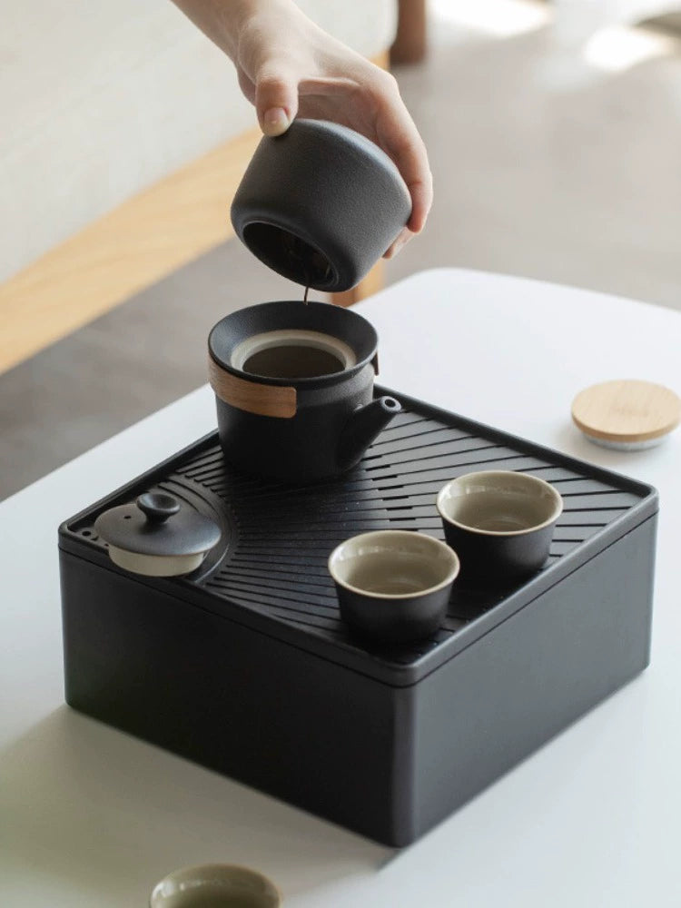 Travel Mug Tea Set Camping Full Set of Portable Equipment Outdoor Complete Collection Outdoor Camping Supplies Cookware Tableware