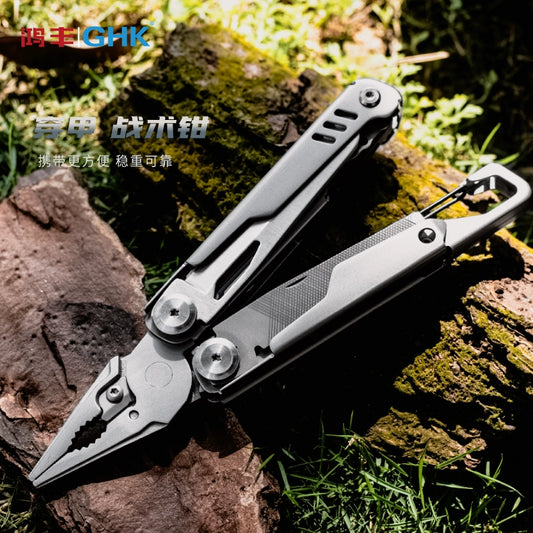 Hongfeng Outdoor Tactics Pliers Outdoor Camping Multi-Purpose Equipment Portable Multi-Functional Tools Folding Pliers Emergency Scissors