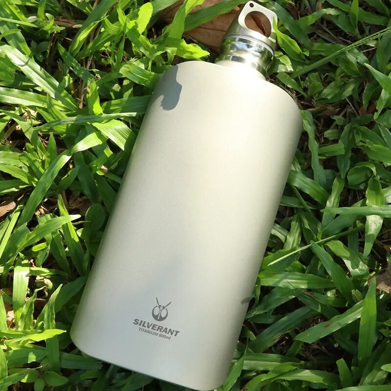 Pure Titanium Water Wine Coffee Tea Bottle Flask Portable Outdoor Camping Travel Gear EDC Tools